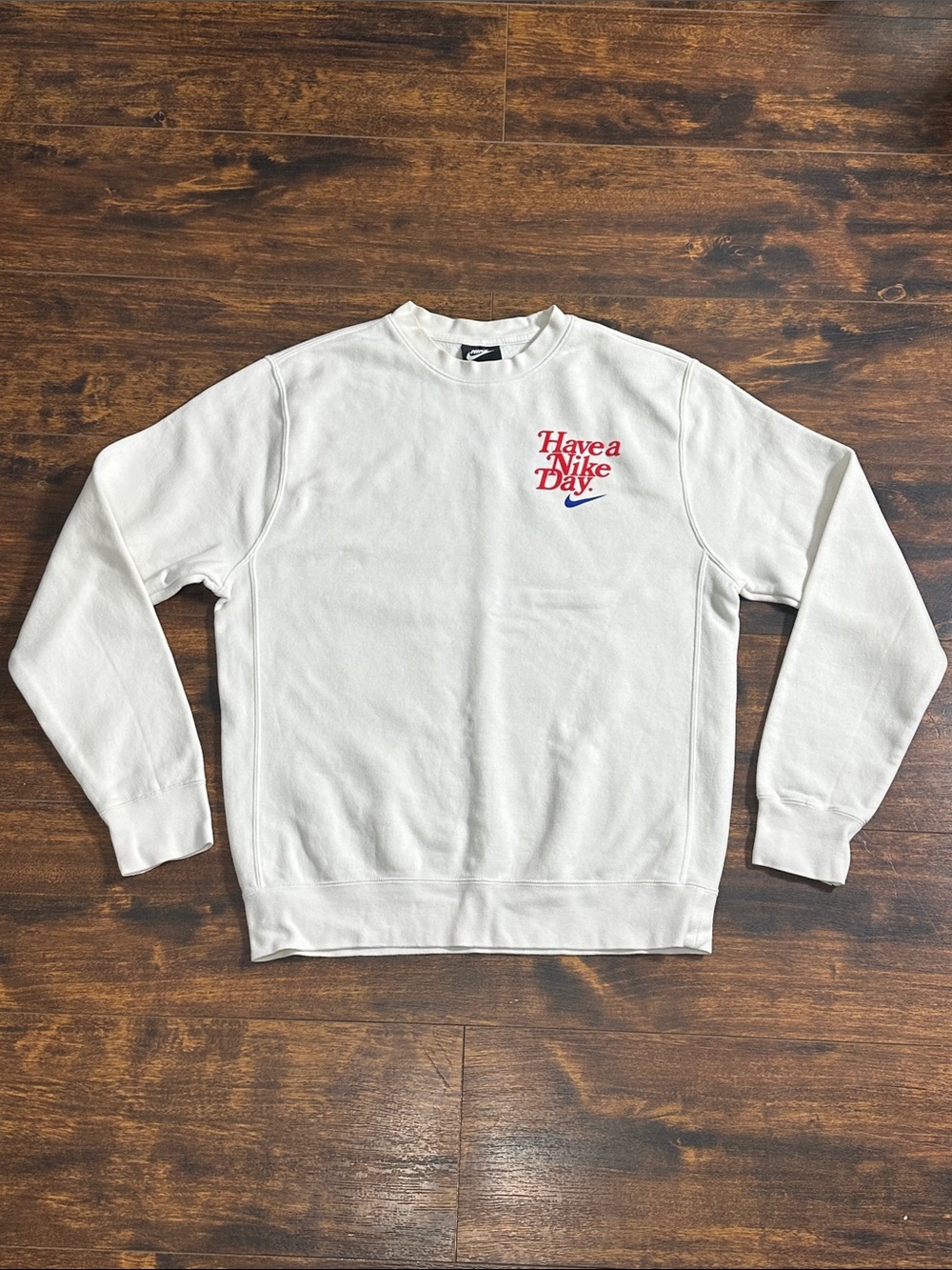 🤍 Nike Have a Nike Day Crewneck Sweatshirt Small Retro Streetwear